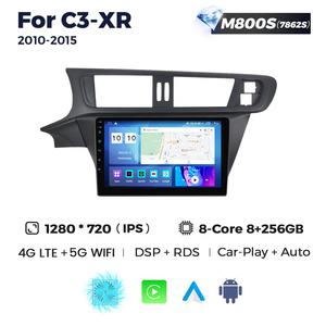 Système stéréo de voiture MEKEDE MS, écran IPS 8 cœurs, résolution 1280*720 pour Citroën <span class=keywords><strong>C3</strong></span>-XR 2010-2015, 4G WIFI BT Navigation - Product Image 3