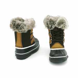 Bottes d'hiver pour enfants YL-2005, fourrure synthétique tendance, chaudes, mi-mollet, imperméables, pour l'extérieur - Product Image 5