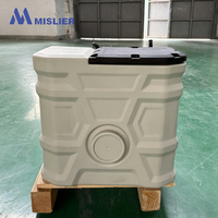 Bomba Maceradora MISLIER de 1.5 HP Totalmente Automática Anti-Obstrucciones con Bomba de Corte Integrada, Sistema de Elevación de Aguas Residuales para Inodoros y Cocinas, IP68