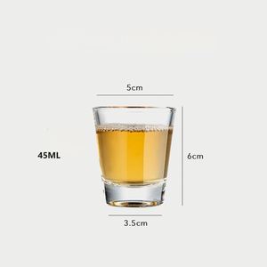 100 verres à shot transparents en forme de V personnalisés avec impression de logo, pour tequila et whisky, 2 oz - Product Image 3