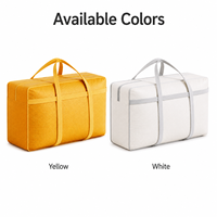Sac de rangement respirant en non-tissé pour couettes, vêtements et couvertures, anti-poussière, avec poignées larges renforcées pour placard domestique
