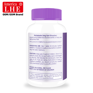Tabletas de Melatonina 5mg Shecome con Certificación GMP, Suplemento Dietético Avanzado para un Sueño Reparador, Tabletas de Melatonina de Liberación Prolongada - Product Image 6