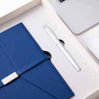 Ensemble cadeau de carnet en cuir d'affaires, planificateur relié, thermos en acier inoxydable, stylo pour cadeaux de bureau, papeterie de travail quotidienne