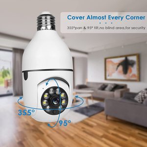 Lumière CCTV Wifi sans fil ampoule Vision nocturne 1080P Mini caché sécurité à domicile système de caméra de vidéosurveillance - Product Image 3