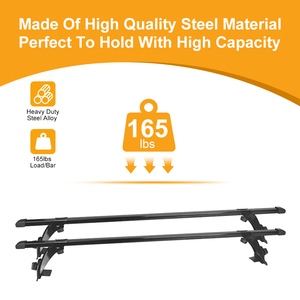 Barra de Techo Universal Personalizada para Automóvil, Tipo Canaleta, Negra, Capacidad de 50 kg, HJ-RB100 120-135 cm, JINHUIJU - Product Image 2
