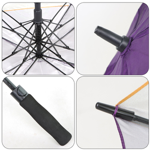 Custom 54 60 68 72 Inch Heavy Duty Golf <b>Umbrella</b> With Fiberglass Frame Golf <b>Umbrella</b> Double Canopy - Product Image 3