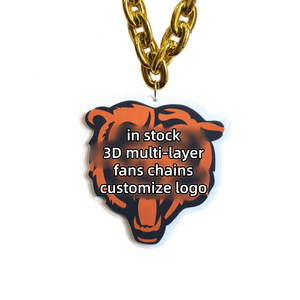 Collar de cadena grande con logo del equipo de EE. UU. para aficionados, estilo Hip Hop, de espuma EVA 3D, joyería de moda, AFC <span class=keywords><strong>Buffalo</strong></span> Bills, venta al por mayor - Product Image 5