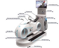 Simulateur de course de moto VR 9D certifié ISO 9001 Zhuoyuan - Machine de jeu pour centre commercial intérieur, construction métallique