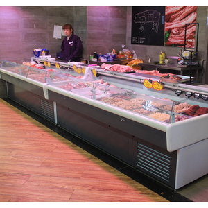 Refrigerador de Exhibición Abierta para Carne Fresca, Enchufable, para Supermercados, Exhibidor de Carnes Frías - Product Image 3