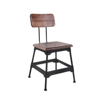 Bonne Qualité Contreplaqué Dinant la Chaise À La Main Finition Vintage Base Lourde