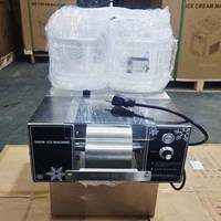 Machine à glace pilée et à flocons de neige automatique à haute productivité, en acier inoxydable 304, pour usage commercial, différentes couleurs disponibles