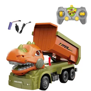 1:14 Dinosaurus Afstandsbediening Bouw Dump Truck Volledige Functionele Rc Kipper Graven Truck Speelgoed Voor Kinderen