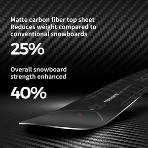 Planche à neige en fibre de carbone |   Flex 6 All-Mountain Twin Tip |   Fabricant de snowboards sur mesure OEM/ODM CARBON 9.0 PRO - Product Image 3