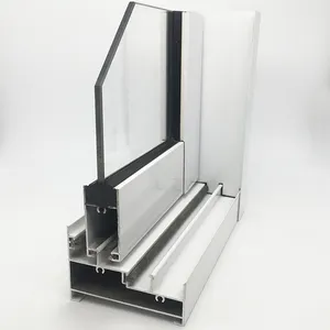 Extruded sliding window aluminum profile aluminum material for making doors and windows