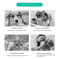 Baignoire Spa pour Animaux en Acrylique, Bassin de Trempage Profond, Fenêtre de Visualisation Transparente, Double Porte, Armoire de Rangement pour Salle de Bain et Magasin d'Animaux, Faible MOQ