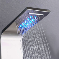 Ensemble de douche intelligent à température constante en acier inoxydable avec panneau LED, nouveau style, vente en gros