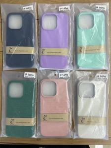 6 màu 360 độ lốp mô hình thiết kế phân hủy sinh học rơm lúa mì điện thoại di động Bìa trường hợp đối với iPhone 14 cộng với 13 12 mini 11 Pro Max - Product Image 4