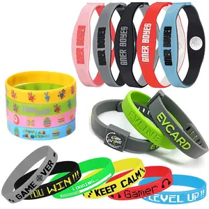 Hot Selling Silicone Wristband Promotional Custom Color Silicone Rubber Bracelet