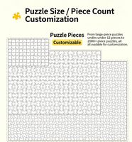 Maßgefertigtes 500-teiliges Unregelmäßiges Tier-Puzzle in Box Tragbare Aufbewahrung Stressabbau Heimdekoration für Eltern-Kind-Interaktionsspiel