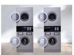 Lave-linge commercial en métal, lavage à l'eau chaude, fonctionnement autonome, paiement par carte, désinfection sécurisée, buanderie publique - Product Image 5