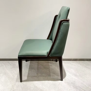 Silla de Comedor de Madera Maciza de Lujo al por Mayor, Muebles de Alta Calidad, Silla Verde de Madera <span class=keywords><strong>Cerca</strong></span> de Mí - Product Image 3