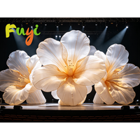 Nouvelle conception de fleur gonflable géante à LED pour la décoration de scène, les événements, les fêtes, les festivals, fleur lumineuse gonflable