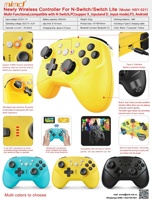 Nouveau contrôleur sans fil de haute qualité pour n-switch/switch lite en plastique durable