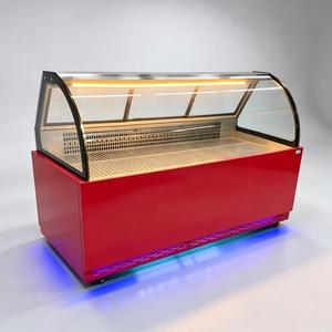 <b>Air</b> Cooled Deli Showcase Cabinet Anti Corrosion Stainless Steel Liner for Greasy Marinated Food Storage - Product Image 1