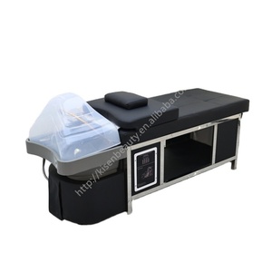 Combo de Cama de Masaje y Lavacabezas Kisen con Tazón para Spa Capilar - Equipo de Salón de Grado Comercial para Barbería y Centro de Spa - Product Image 1