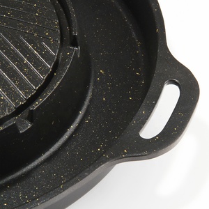 หม้อไฟฟ้าอะลูมิเนียมหล่อขึ้นรูป ยี่ห้อ Shabu ประเทศไทย/สิงคโปร์/เอเชียตะวันออกเฉียงใต้ แบบพกพา ไม่ติดกระทะ สำหรับปิ้งย่าง บาร์บีคิว และชาบู - Product Image 5