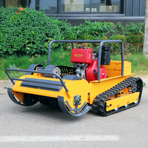 Tondeuse robot INFRONT la moins chère 15 CV ou à essence, démarrage à distance, coupe-herbe, tondeuse à fléaux sur chenilles, certifiée CE - Product Image 4