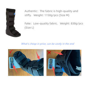 รองเท้าบูทแบบปรับได้สำหรับฟื้นฟูกระดูกหัก พร้อมแผ่นรองรับข้อเท้า - Product Image 6