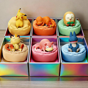 QY ฟิกเกอร์อนิเมะมอนสเตอร์นอนหลับ PVC กล่องสุ่ม ของสะสมสุดน่ารัก ชุดของเล่นสำหรับเด็กและแฟนอนิเมะยอดนิยม - Product Image 6