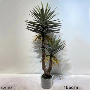 Decoración de la sala de estar del hogar con bonsái de árbol de sisal artificial decoración de plantas falsas de imitación <span class=keywords><strong>Agave</strong></span> artificial con bonsái en maceta - Product Image 6