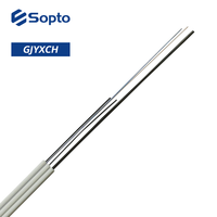 Cable de Fibra Óptica de Alta Calidad para FTTH, GJYXCH, 1, 2, 4, 6, 8, 12 Hilos, 2 km/Rollo, Cubierta LSZH, para Exteriores