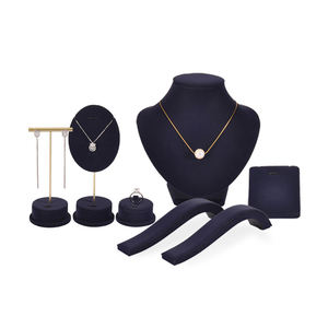 Sang trọng tùy chỉnh cửa sổ trang sức hiển thị <span class=keywords><strong>Set</strong></span> đồ trang sức đứng hiển thị <span class=keywords><strong>Set</strong></span> OEM/ODM đồ trang sức sang trọng container với đạo cụ hiển thị - Product Image 3