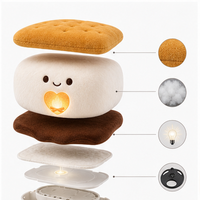 Peluche Super Douce en Forme de Biscuit Sandwich Mignon, Coussin de Dessin Animé IA, Poupée Rembourrée en Coton PP, Cadeau OEM ODM pour Enfants et Fans, Idéal pour les Fêtes