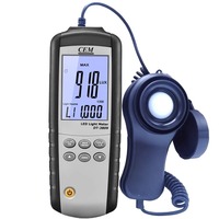 Photomètre LED CEM DT-3809 400 000 Lux, luminosité personnalisable OEM, 99 enregistrements pour instrument de test