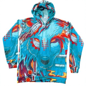 Sweat à capuche oversize en molleton 100 % polyester motif animal, coupe ample, style streetwear hiver, pour hommes et femmes, idéal pour les couples et les étudiants - Product Image 2