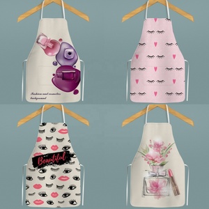 Beauty Salon Nail Công Nghệ Làm Việc Tạp Dề Với Pocket Trang Điểm Nghệ Sĩ Tạp Dề Biểu Tượng Tùy Chỉnh In Đầy Đủ Dễ Dàng Làm Sạch Không Tay 18x22 Inch - Product Image 3