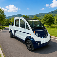 Voiture utilitaire électrique de patrouille 6 places 72V avec frein à disque pour usage en station balnéaire, hôtel, communauté et campus