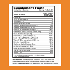 Gummies prénatales multi-vitamines en gros pour usines avec choline et fer, favorisant la santé sanguine et le transport d'oxygène, capsules alimentaires - Product Image 2