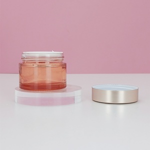 ขวดแก้วหรูหราขนาด 5 กรัม 10 กรัม 15 กรัม 30 กรัม 50 กรัม สำหรับผลิตภัณฑ์ดูแลผิว ขวดแก้วเปล่าสำหรับเครื่องสำอาง ขวดแก้วครีมบำรุงผิวหน้า - Product Image 1