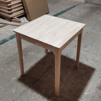Factory Supply Modernes Esstisch set im nordischen Design mit Massivholz beinen für Esszimmer-oder Hotel-Wohn möbel