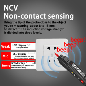 <span class=keywords><strong>Appareil</strong></span> <span class=keywords><strong>de</strong></span> <span class=keywords><strong>mesure</strong></span> électrique <span class=keywords><strong>de</strong></span> multimètre <span class=keywords><strong>de</strong></span> forme <span class=keywords><strong>de</strong></span> stylo d'intelligence numérique automatique - Product Image 3