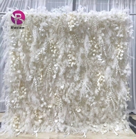 8ft décoration murale photomaton fond fleur décoration retrousser tissu base fleur boule pour fête fournitures mariage décor