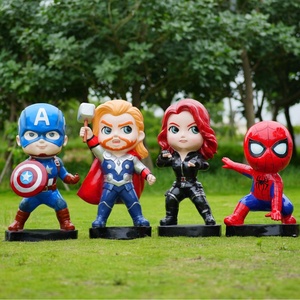 Escultura de Héroes de <span class=keywords><strong>Marvel</strong></span>, Adorno Navideño para Exteriores con Figuras de Spider-Man, Iron Man y Hulk, de Resina de Fibra de Vidrio para Interiores/Exteriores - Product Image 1