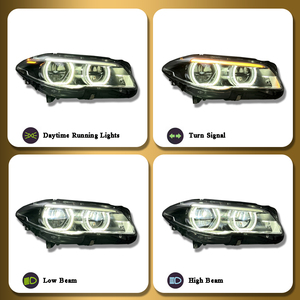 Accesorios para Automóviles SJC, Faros Delanteros LED para <span class=keywords><strong>BMW</strong></span> Serie 5 <span class=keywords><strong>M5</strong></span> <span class=keywords><strong>F10</strong></span> 2012-2016, Luces de Circulación Diurna Delanteras de Alta Calidad - Product Image 2