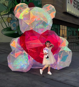 Reclame Opblaasbare Dieren Speelgoed Matras Pop Park Commerciële Versieren Grote Kerst Gigantische Opblaasbare Teddy <span class=keywords><strong>Gummy</strong></span> Ijsbeer - Product Image 3
