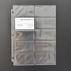 Đôi Hai Mặt Thư Kích Thước Poly 10 Túi Kinh Doanh Thẻ Tay Áo Chất Kết Dính Tấm Siêu Rõ Ràng Kinh Doanh Thẻ Trang Cho 3 Vòng Chất Kết Dính - Product Image 2